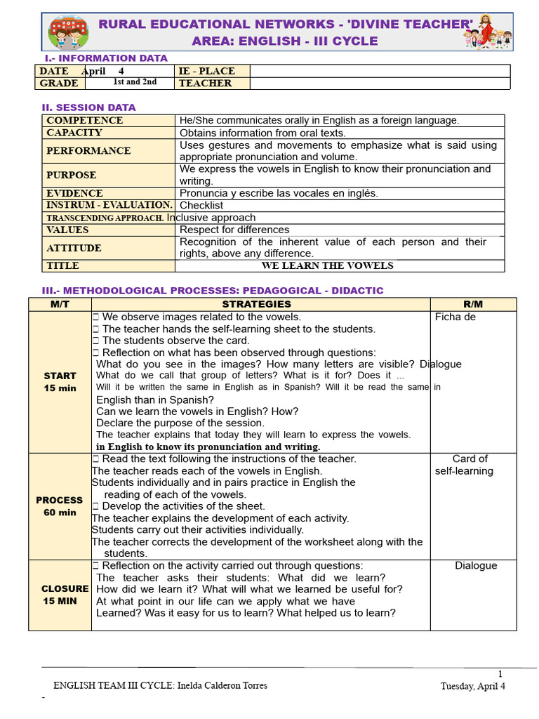 Learning English Vowels for Beginners | PDF | English Language ...