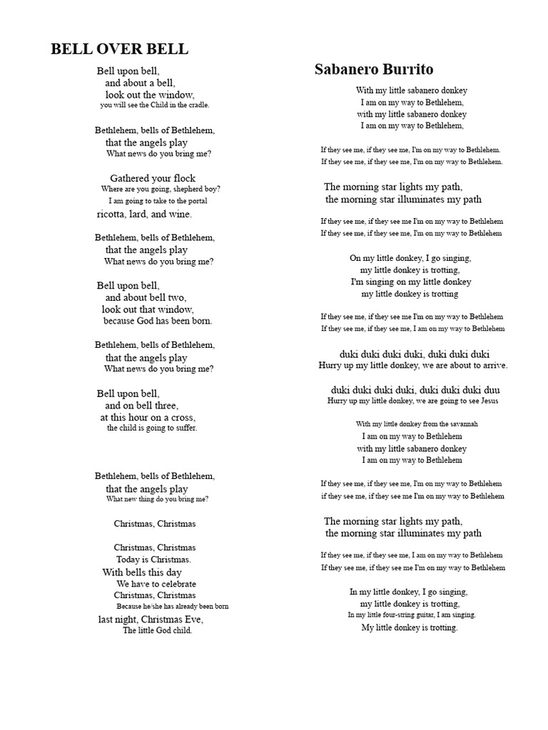 Bell Over Bell | PDF | Christmas | Traditions