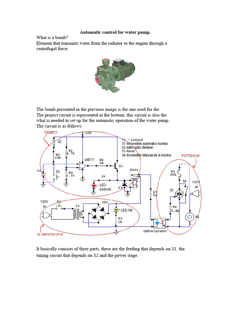Automatic Control For Water Pump | PDF | Switch | Rectifier