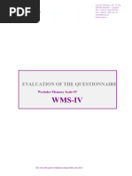 Age-Based Memory Quotient Scale | PDF | Wechsler Adult Intelligence ...