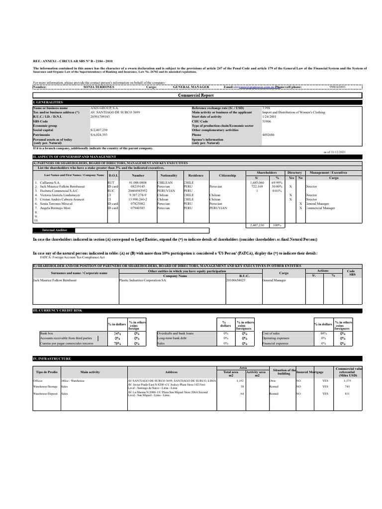 BCP Commercial Report | PDF | Banks | United States Dollar