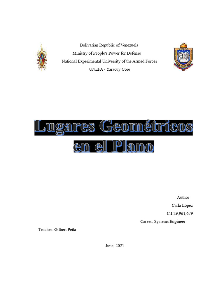 Geometric Places in The Plane | PDF | Ellipse | Perpendicular