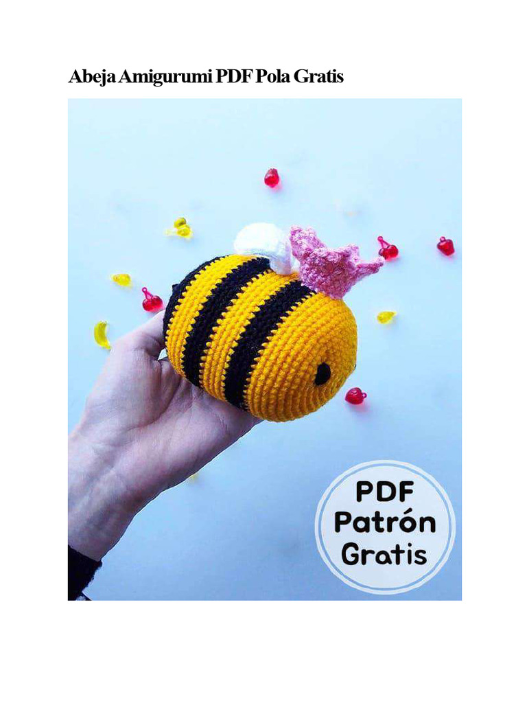 Pola Gratis Amigurumi Lebah Rajut | PDF