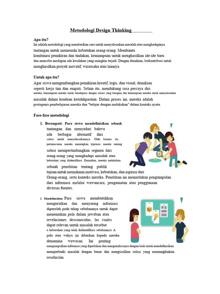 Metodologi Design Thinking untuk Inovasi | PDF