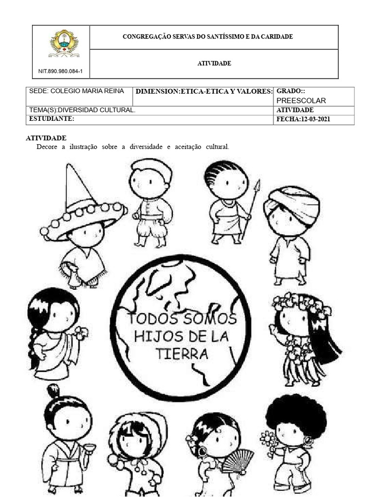 Atividade sobre Diversidade Cultural | PDF