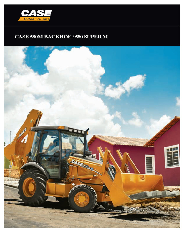 Case 580M Backhoe Loader Specifications | PDF | Horsepower | Loader ...
