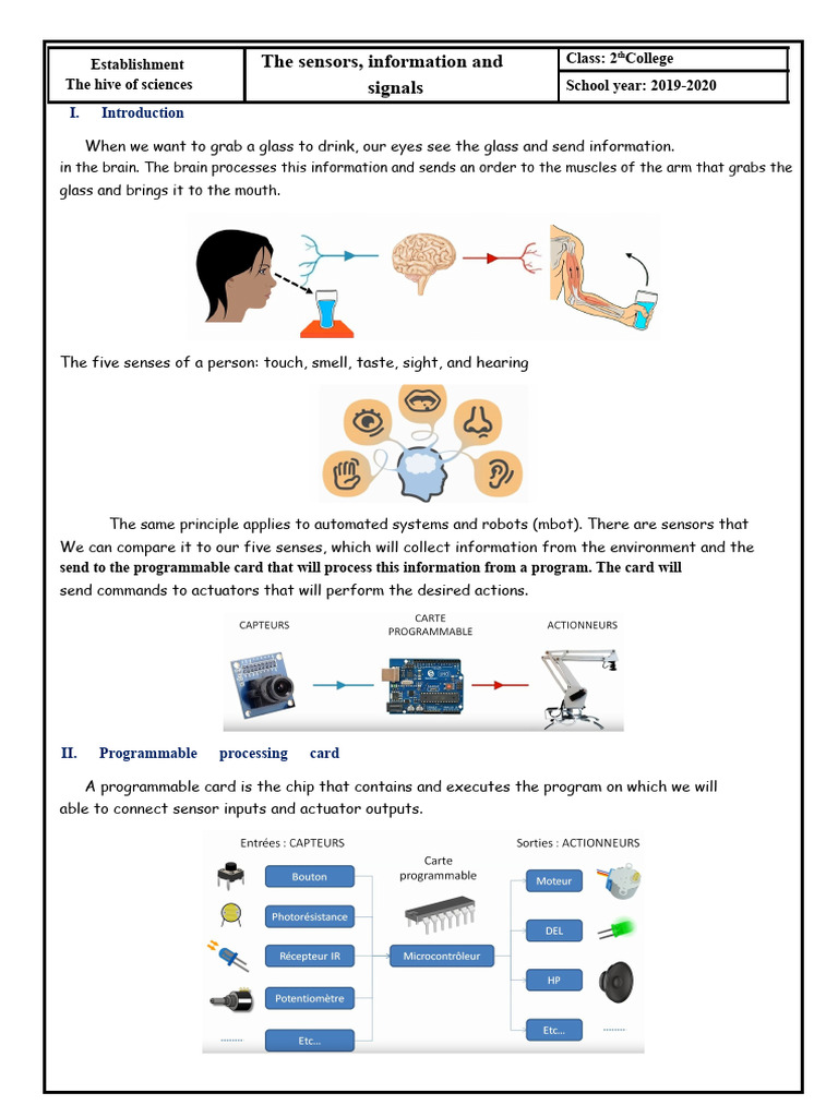 Understanding Sensors in Robotics | PDF | Sensor | Information