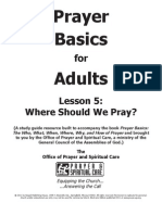 Prayer Basics Adult Lesson 5