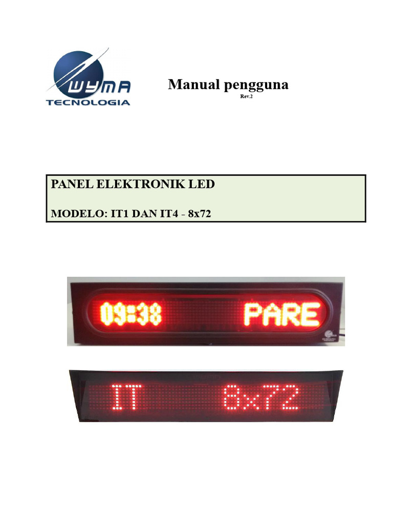 Panduan Panel LED IT1 dan IT4 | PDF