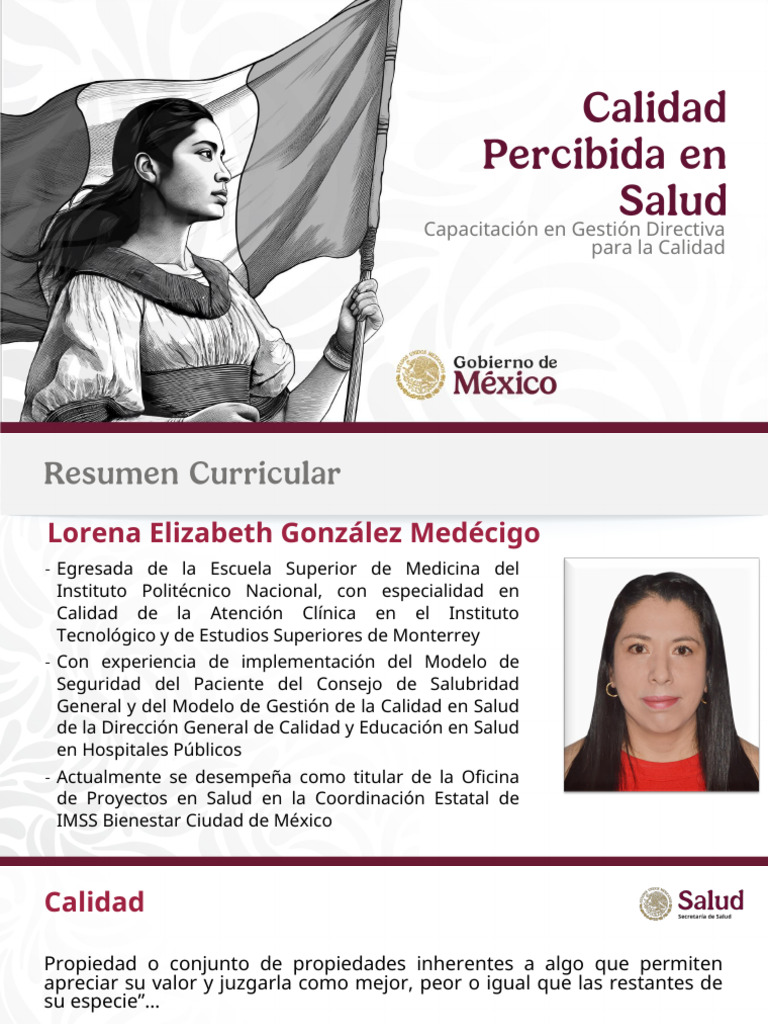 Calidad Percibida en Servicios de Salud | PDF | Cuidado de la salud ...