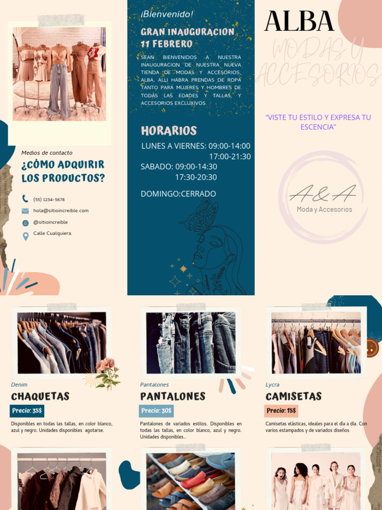 Tríptico 20250122 141008 0000ppwoowljjjsl | PDF | Moda | Ropa