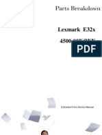 Manual de Servicio Lexmark E32x Partes de Ensamble.