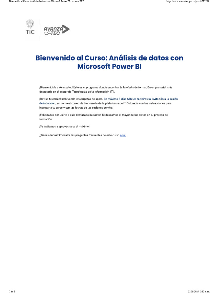 Curso de Análisis de Datos en Power BI | PDF