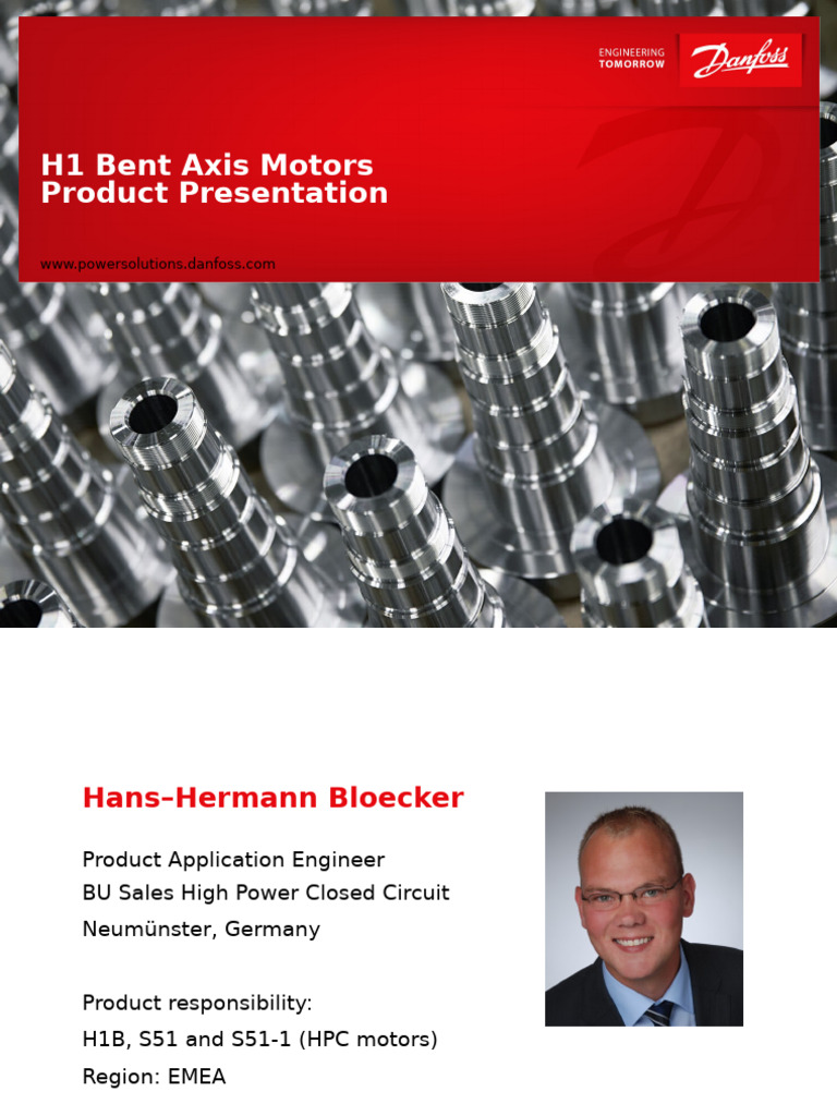 H1 Bent Axis Motors Overview and Benefits | PDF | Piston | Bearing ...