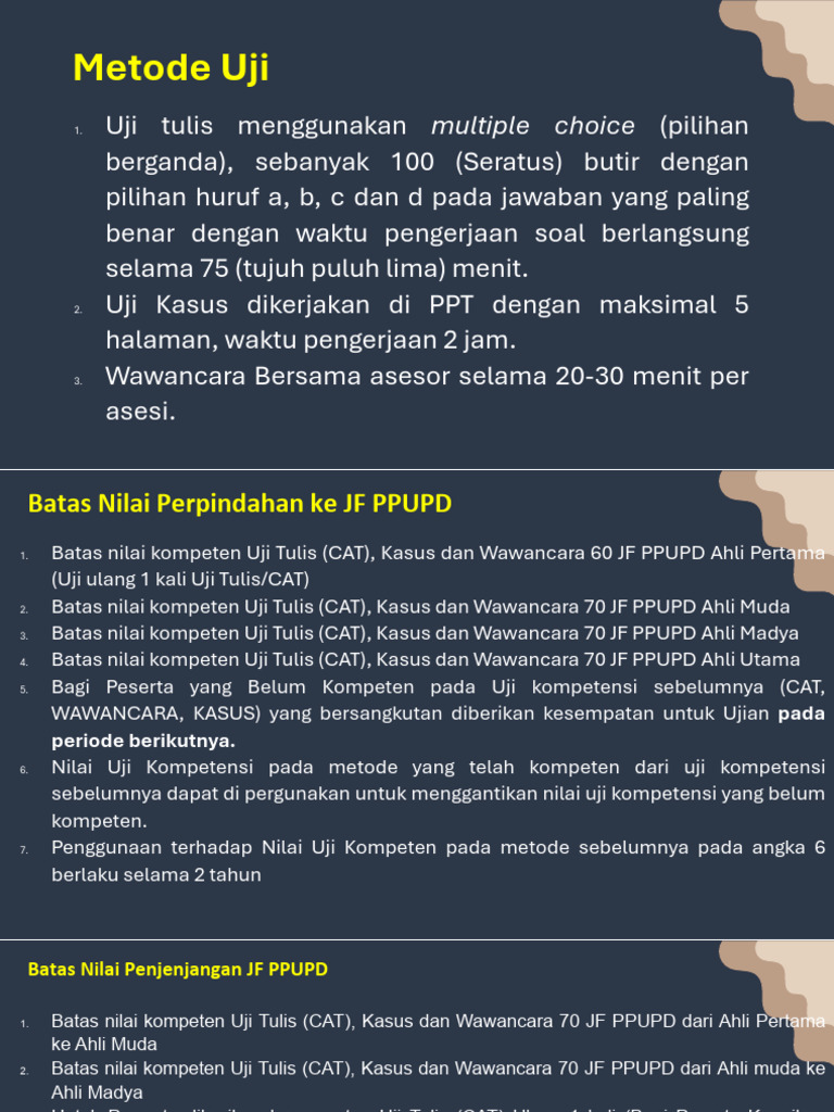 Metode Penilaian Uji Kom Ppud Okt 30 2025 | PDF