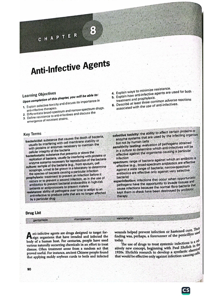 Anti Infectives | PDF