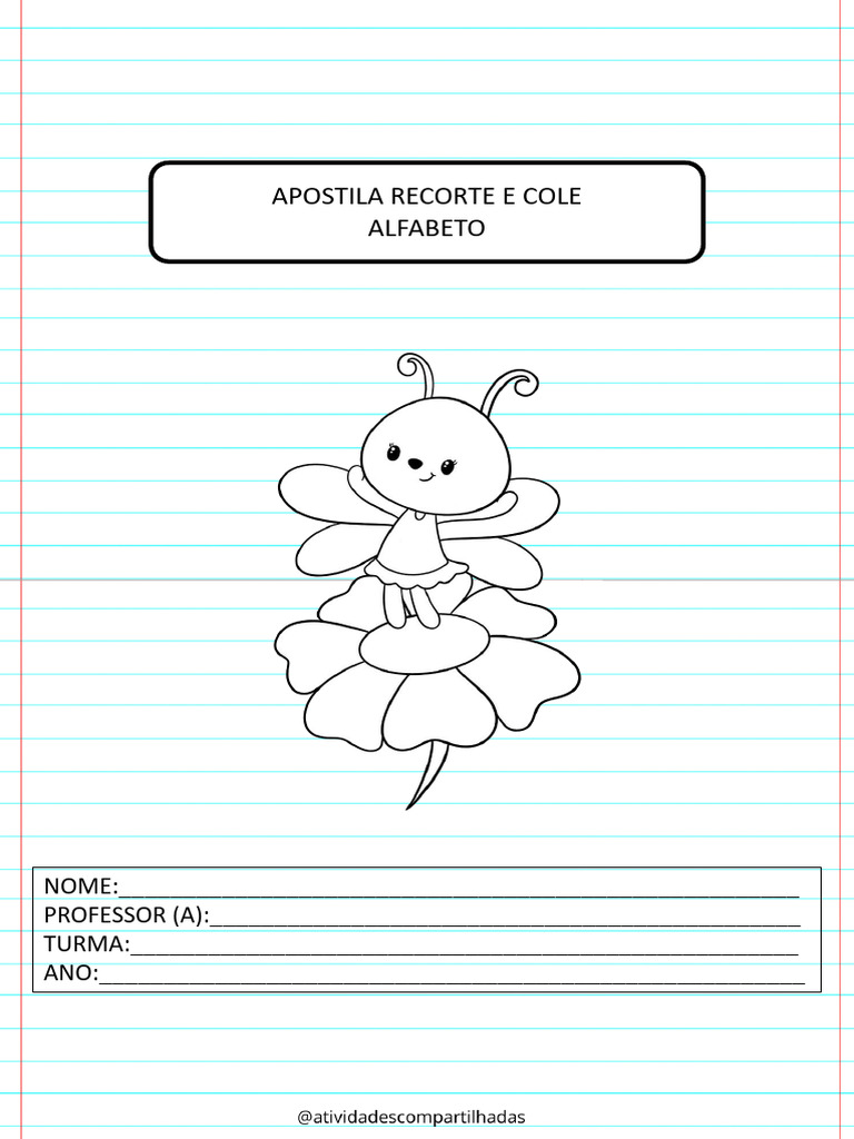 Atividades de Recorte e Cole para Alfabetização | PDF | Imagem