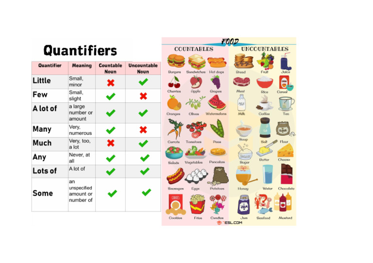 Countables and Uncountables (Quantifiers) | PDF