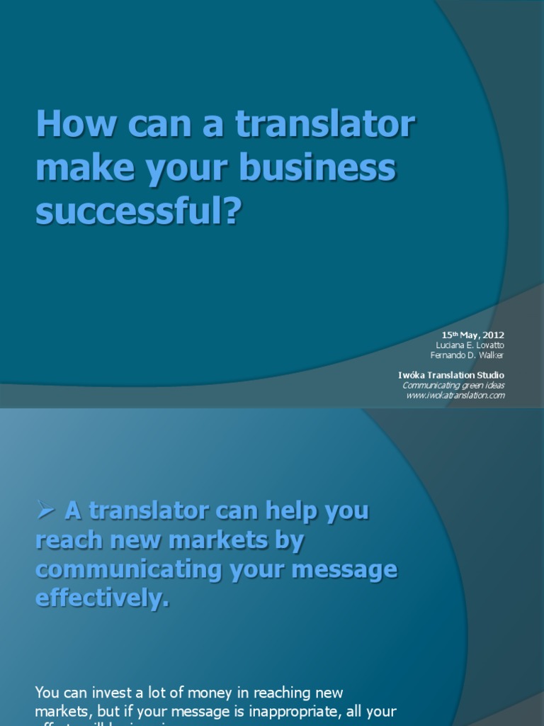Boost Business Success with Translation | PDF