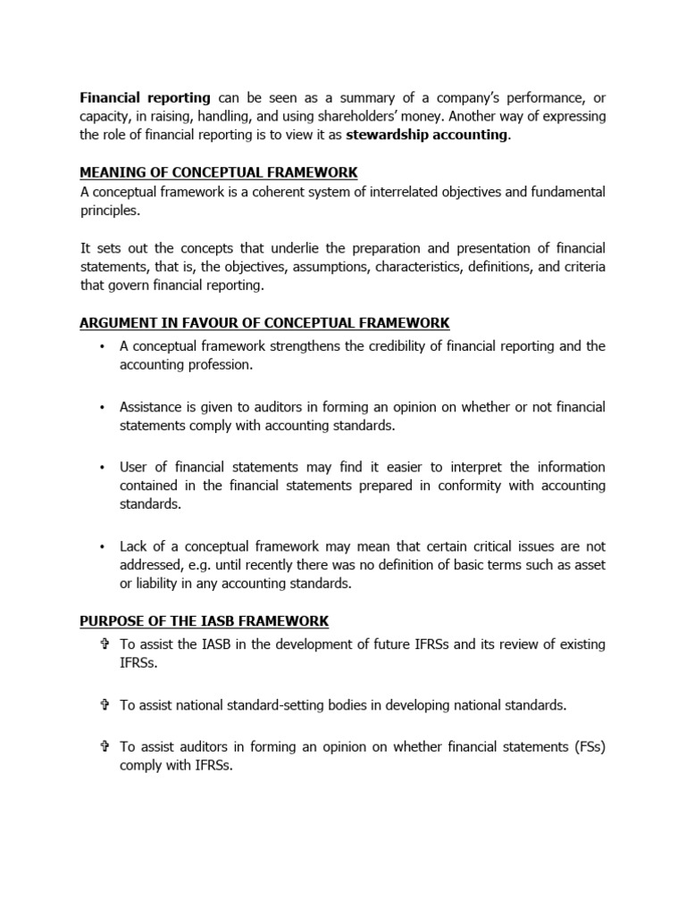 Understanding Financial Reporting Frameworks | PDF | International ...