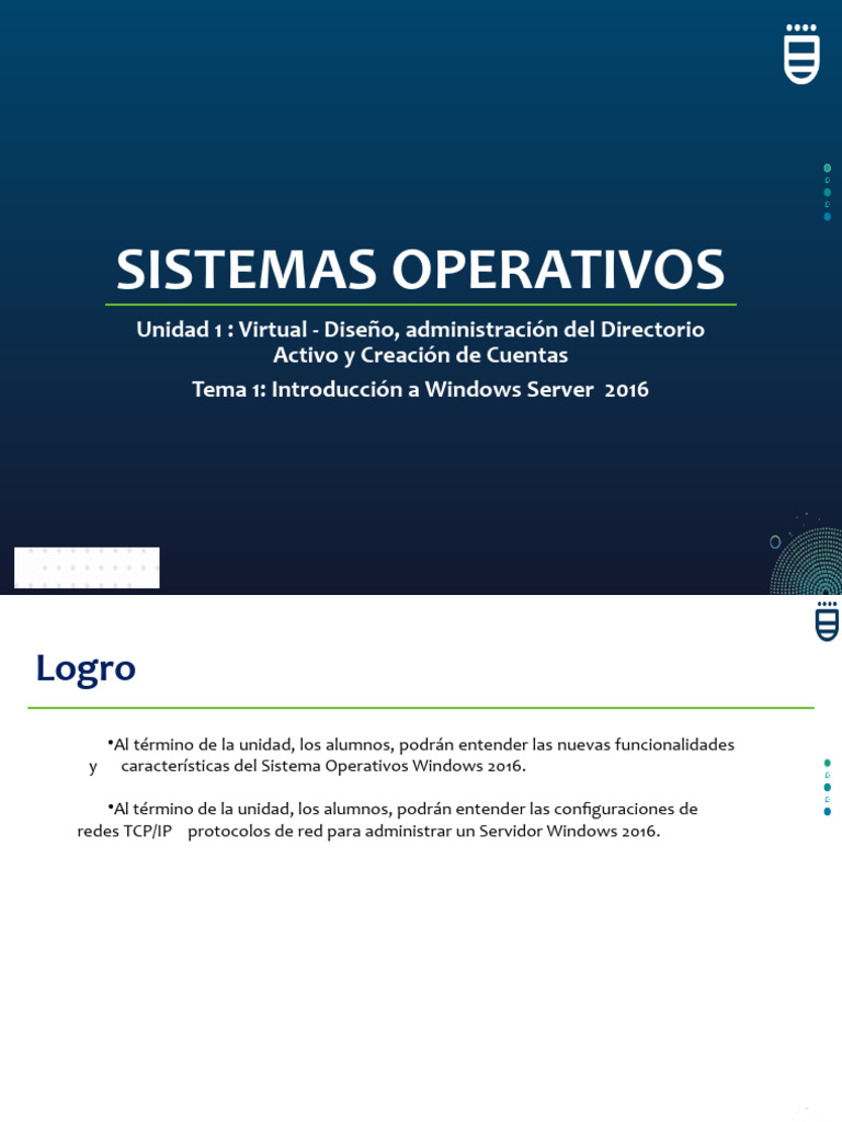 Introducción a Windows Server 2016 | PDF | Red de computadoras ...