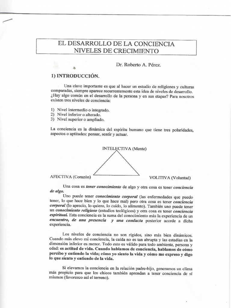 Niveles de Conciencia | PDF
