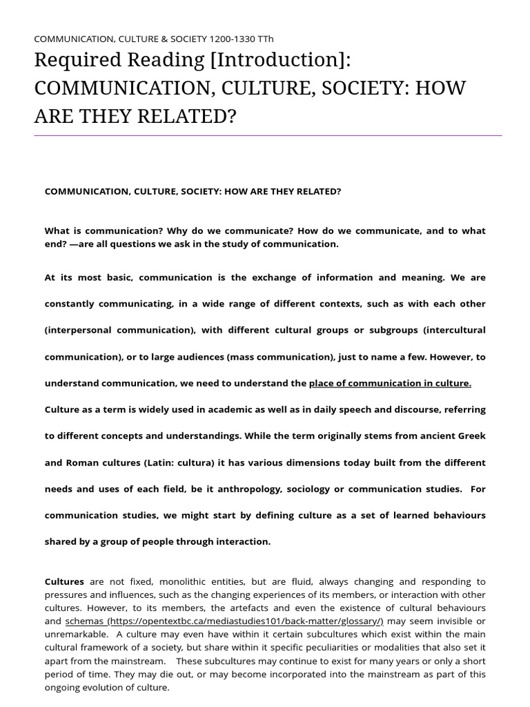 Communication and Cultural Dynamics | PDF | Communication | Cross ...