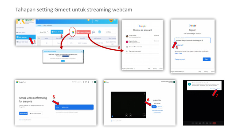 Panduan Gmeet Proktor | PDF