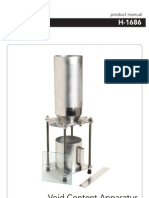 Void Content Apparatus For Coarse Aggregate: Product Manual