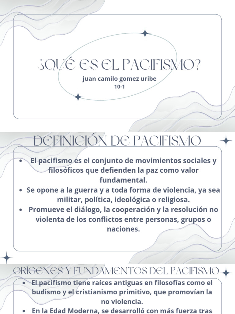 ¿Qué Es El Pacifismo | PDF