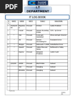 Log book | Project Management | Technology