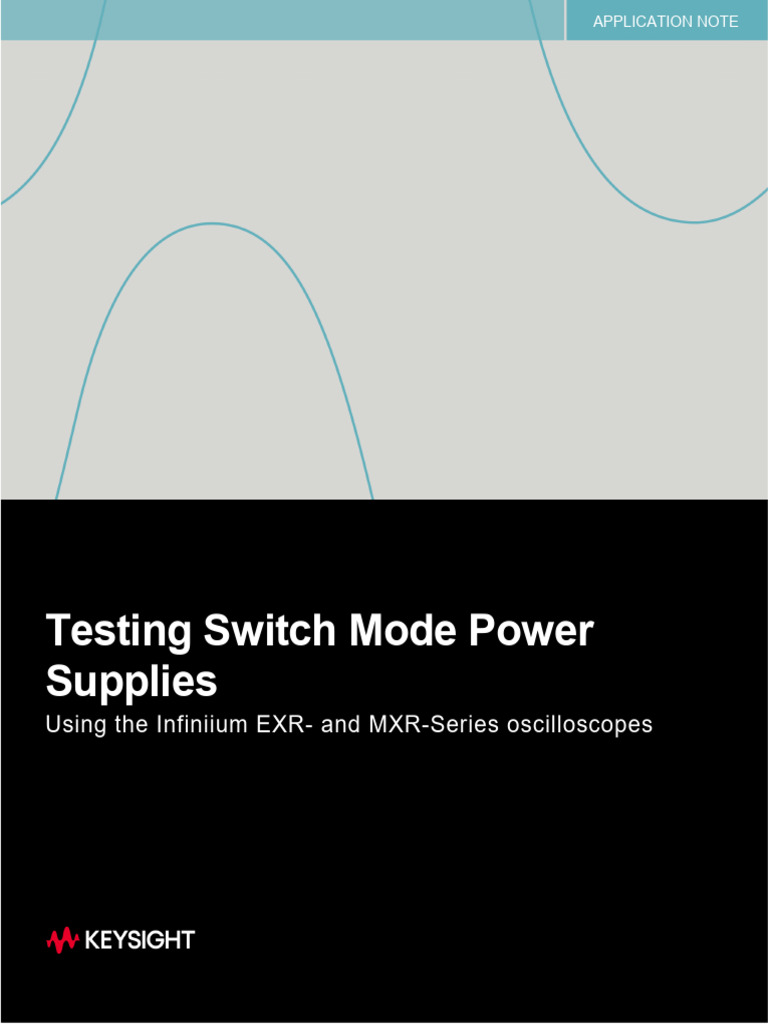 Testing SMPS with Infiniium Oscilloscopes | PDF | Power Supply | Field ...