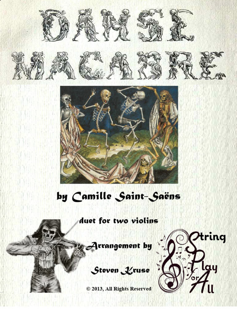 Violin Duet Arrangement of Danse Macabre | PDF | Violin | Viola