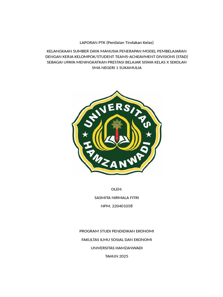 Laporan PTK | PDF