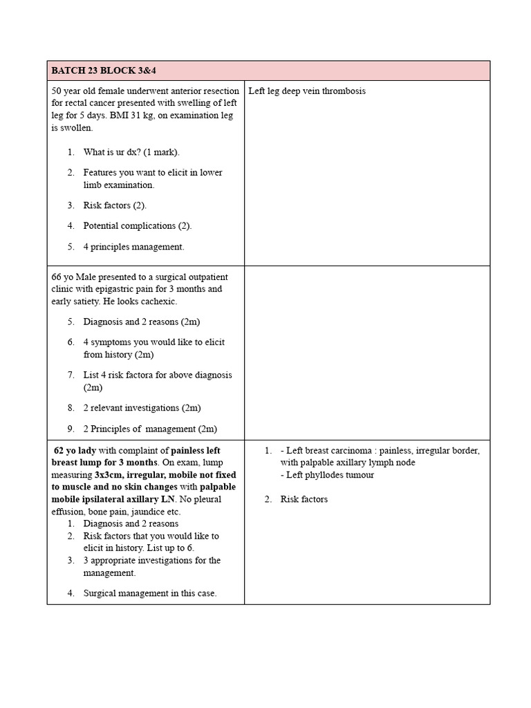 Batch 23 Block 3&4 | PDF