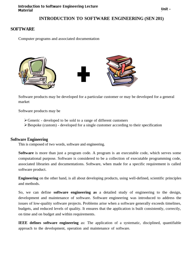Introduction to Software Engineering Basics | PDF | Software ...
