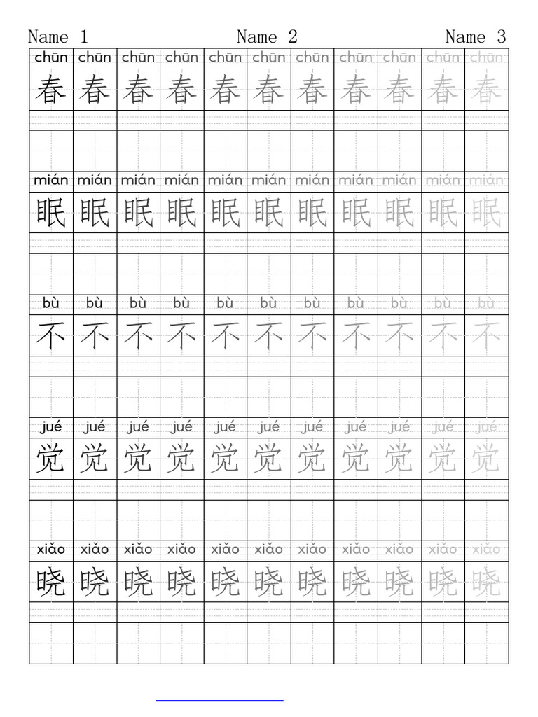 Chinese Characters and Pronunciations | PDF