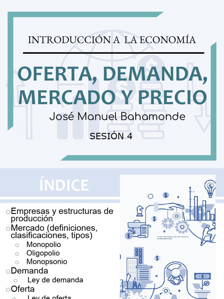 Economía: Oferta, Demanda y Mercado | PDF | Mercado (economía) | Oferta ...