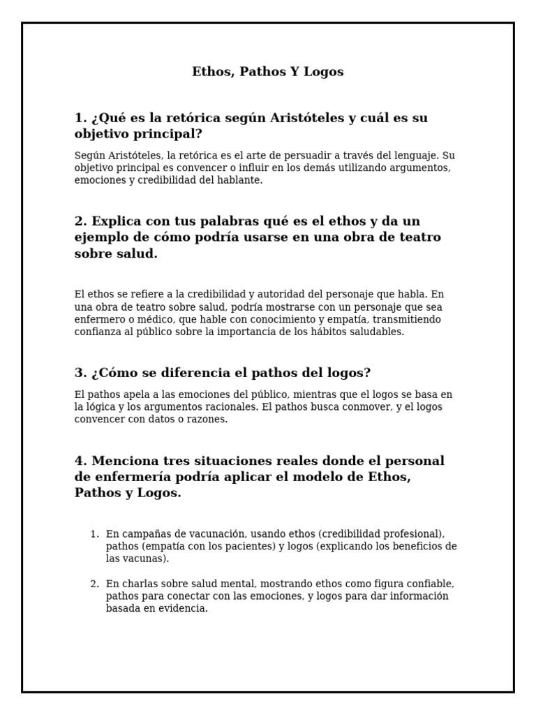 Ethos, Pathos y Logos | PDF | Logos | Credibilidad