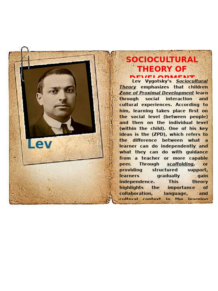 Vygotsky's Sociocultural Learning Theory | PDF