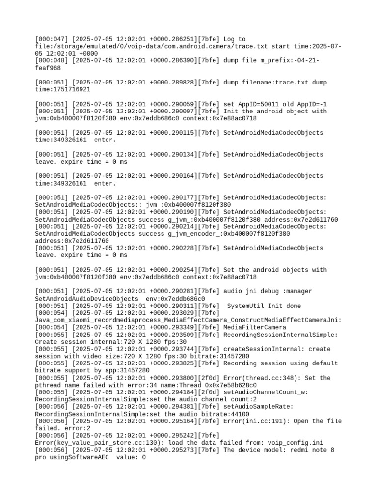 Android Camera Log Analysis | PDF | Shader | Computing