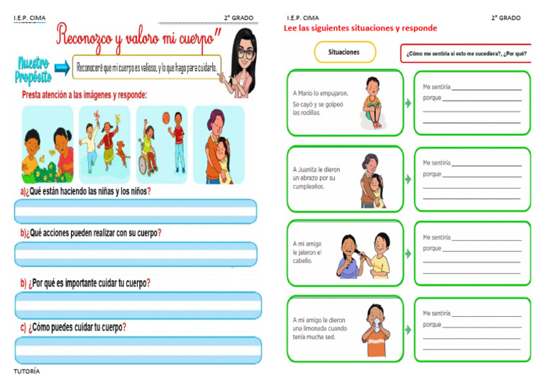 Reconozco y Valoro Mi Cuerpo | PDF