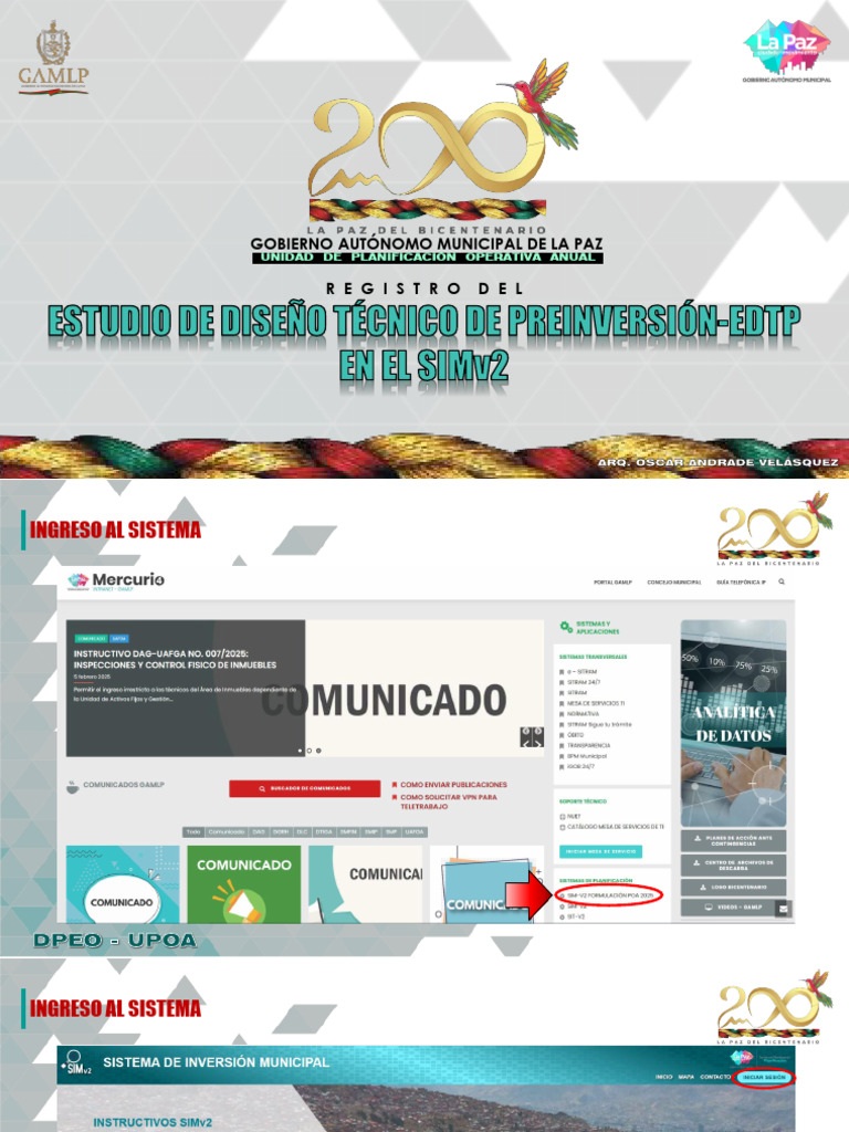 Registro y Validación EDTP en SIMv2 | PDF