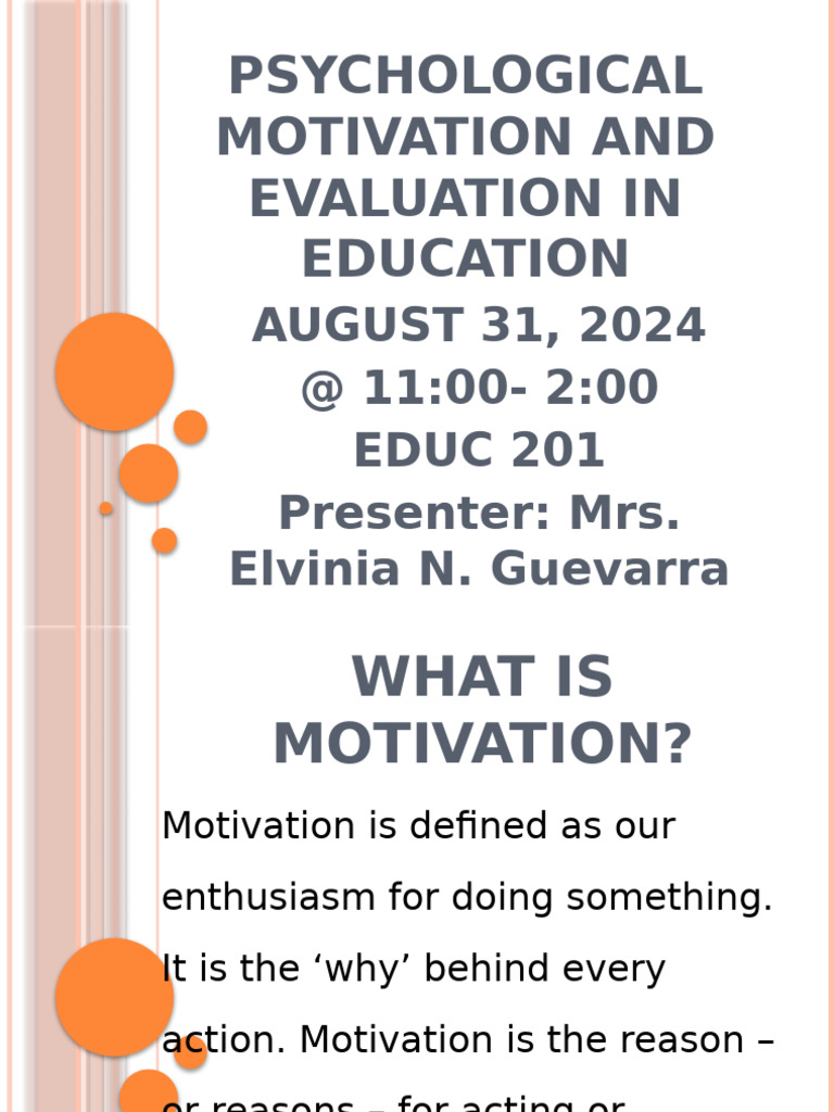 Understanding Motivation in Education | PDF | Classical Conditioning ...