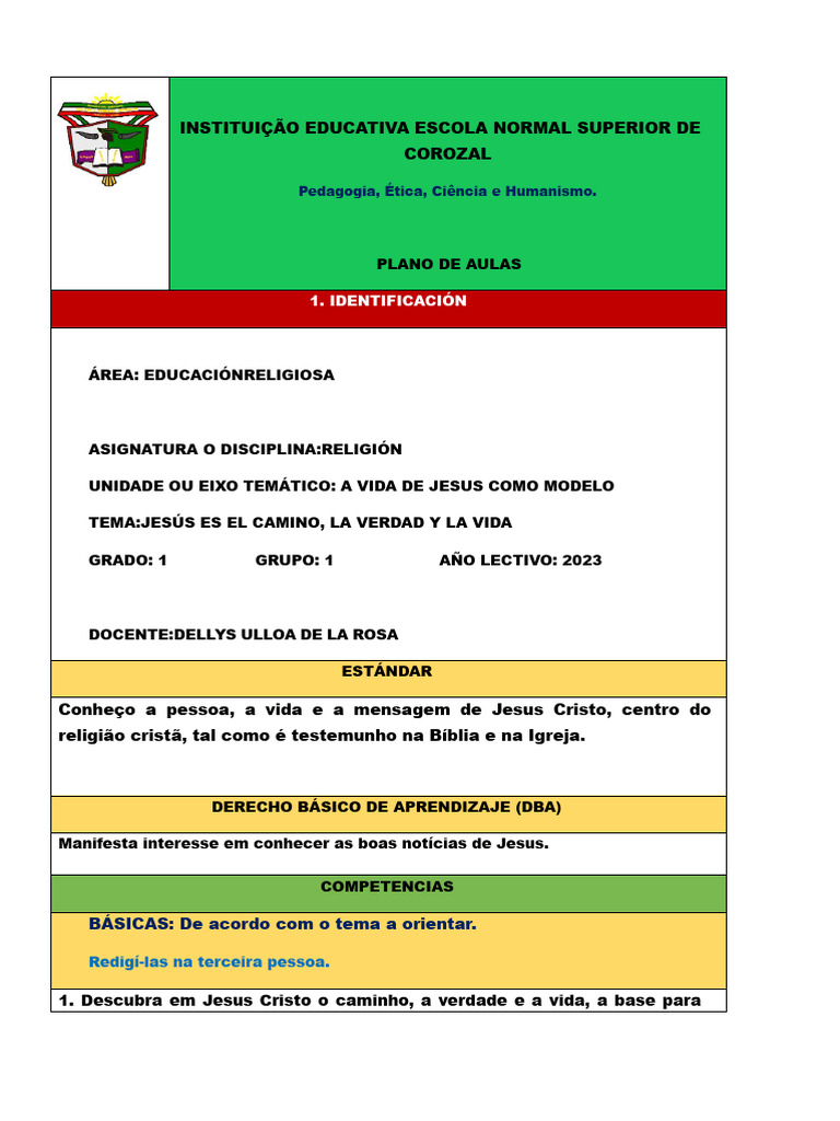 Ensino Religioso: Jesus como Modelo | PDF | Jesus | Bíblia