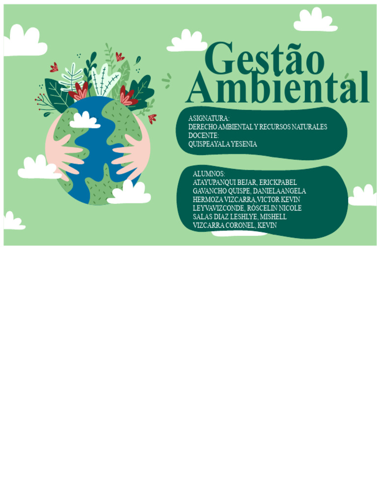 Gestão Ambiental e Normas ISO 14001 | PDF | Gestão de recursos ...