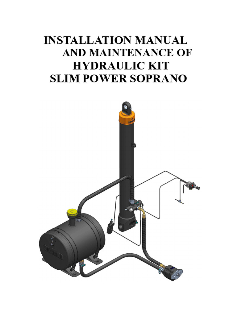 Hydraulic Kit Installation Guide | PDF | Pump | Valve