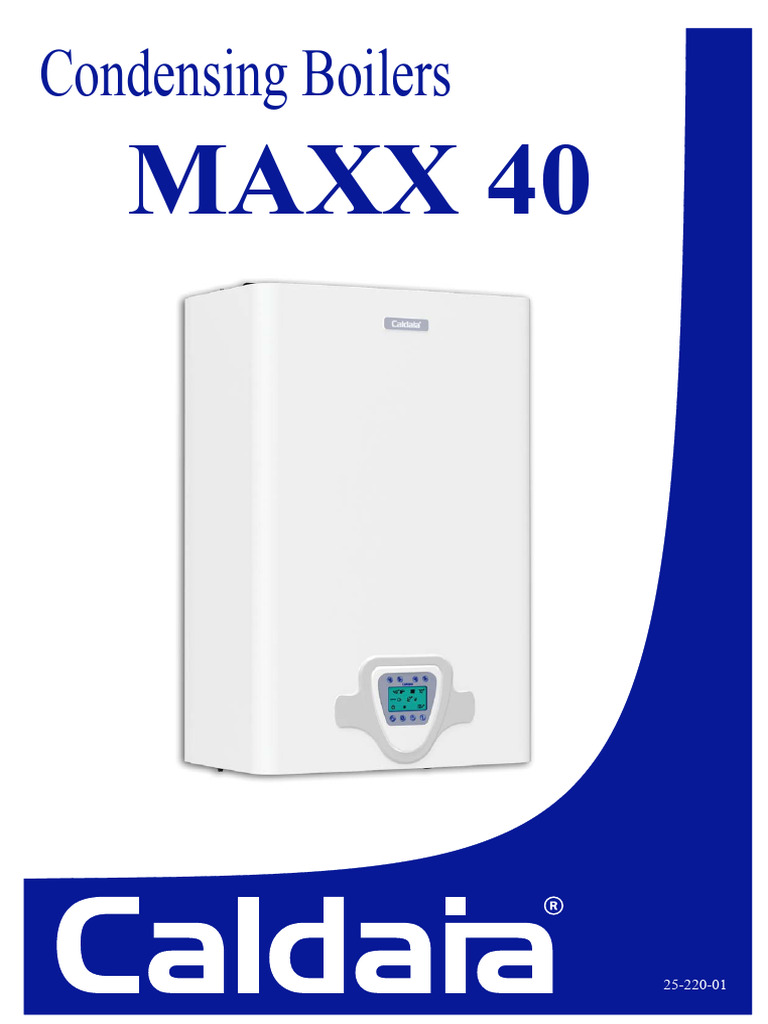 Maxx 40 Condensing Boiler Manual | PDF | Thermostat | Boiler