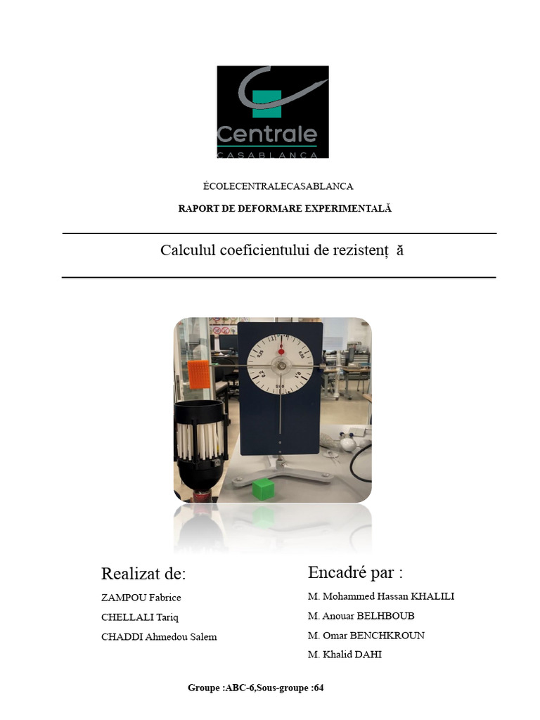 SG64 - Măsurarea Coeficientului de Frecare | PDF