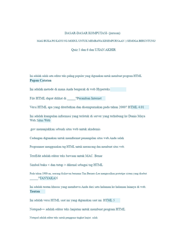 Dasar HTML dan CSS untuk Pemula | PDF